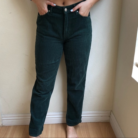 hunter green corduroy pants